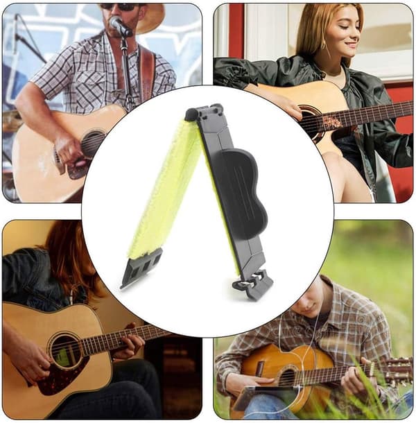 2 Pieces - Guitar String Cleaner - Guitar Strings - String Wiper - Suitable - Violin/Bass/Ukulele/Electric Guitar - Instrument