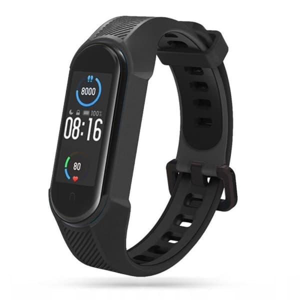 Tech-Protect Xiaomi Mi Smart Band 5 / 6 / 7 Ranneke Armor Musta_tfrf