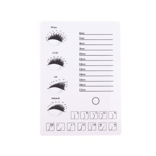 1 ST Akryl ögonfranshållare Pall Ögonfransförlängning limpall Hvid