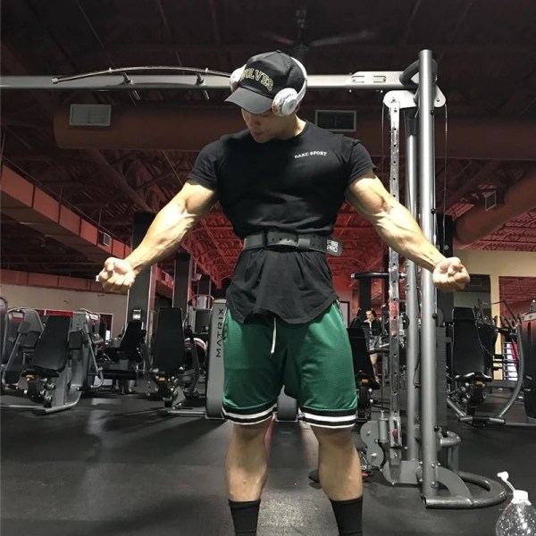 Herre Mesh Fitness Hurtigtørrende Shorts Basketträningsshorts Rød 3XL zdq