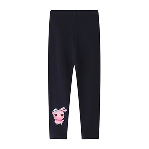 2-12 år Flickor Unicorn Tryckta Skinny Leggings Byxor Svart Black