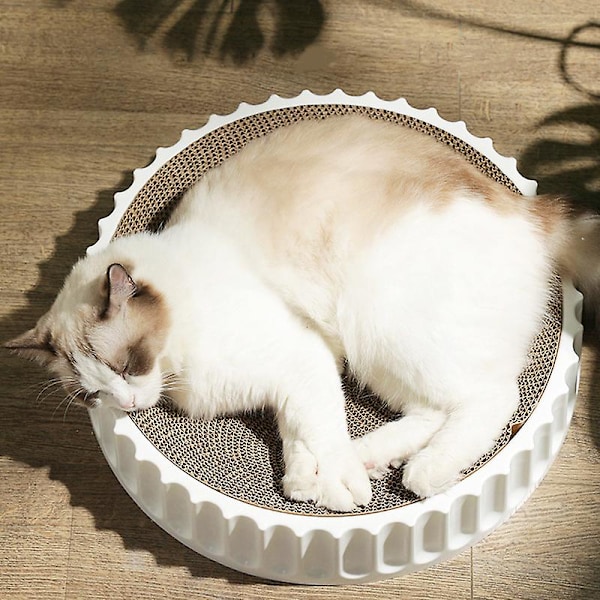 Rund kattklösbräda slipklor kartong wellpapp katter klösbräda kattunge klösare husdjursmöbler