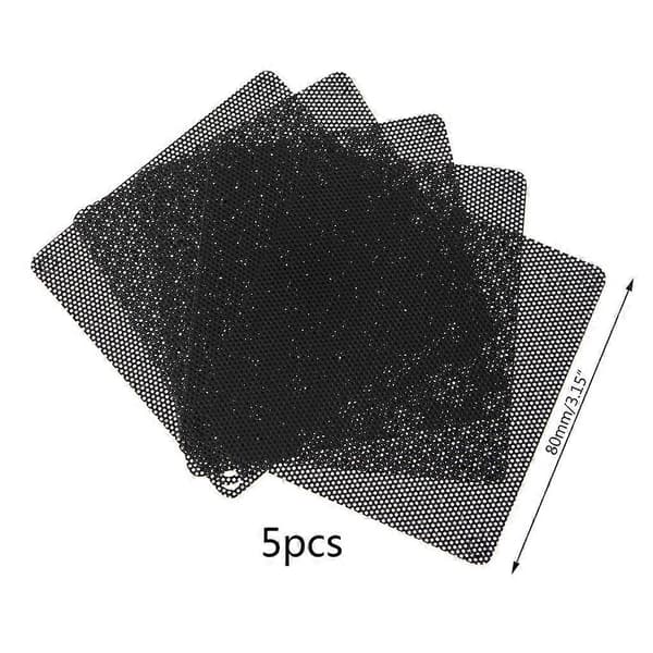 80 mm dammfilter för datorfläkt [5-pack] PC-fläktram dammnät_tfrf