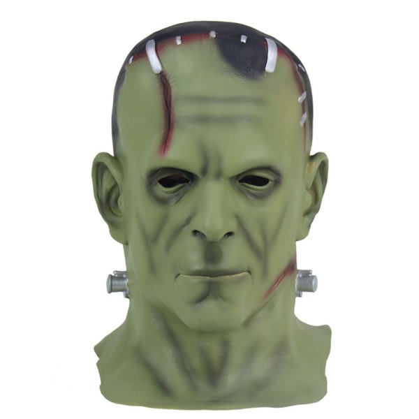 skrämmande frankenstein mask latex huvudbonader