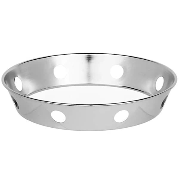 Wokring i rostfritt stål, vändbart stabilt stöd för hemkök, restaurang, 26 cm