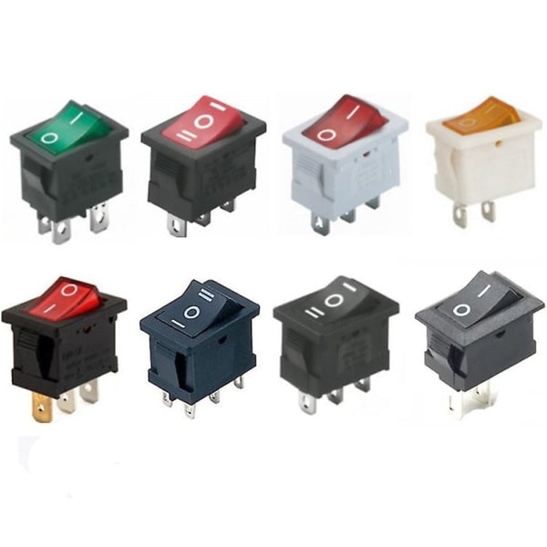5kpl päälle/pois veneen keinukytkintä 5kpl 2-napainen asentokatkaisin 12v 110v 250v