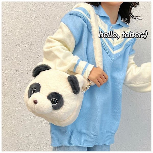 Söpö Tiikeri Pehmolaukku Stitch Messenger Pehmolaukku Tyttömäinen Pehmo Kannettava Olkalaukku Panda