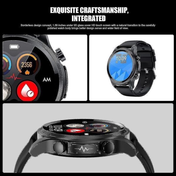 Ekg+ppg Blodsocker Smart Watch Herr Blodtryck Fitness Pulsmätare,barn,kvinna