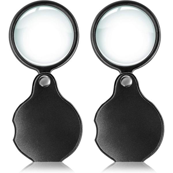 2 stk. 8x lille lommeforstørrelsesglas