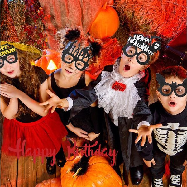 CDQ 1st Halloween Party Glasögon Skeleton Ghost Disguise Cosplay Glasögon farge 6
