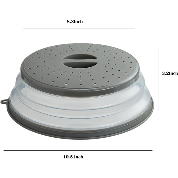 Microwave Safe - Food Warmer - Microwave Safe - Splash Guard - with - Ventilation Opening - Can be Used - as - Vegetable - Fruit Strainer