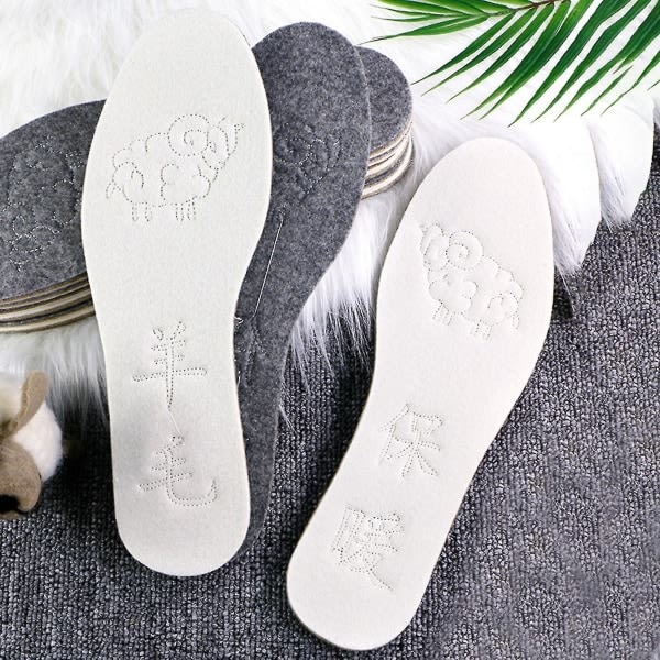 1 par skoindlæg Andas Soft Touch Ergonomisk design Svedabsorption Förtætning Deodorering Skotilbehør Imitation Uld Vinter Wa 42