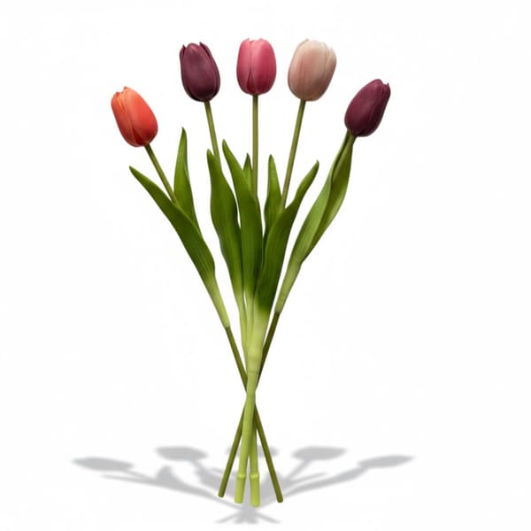 Artificial Tulips - Tulips - Mixed Colors Old Pink - Artificial Flowers