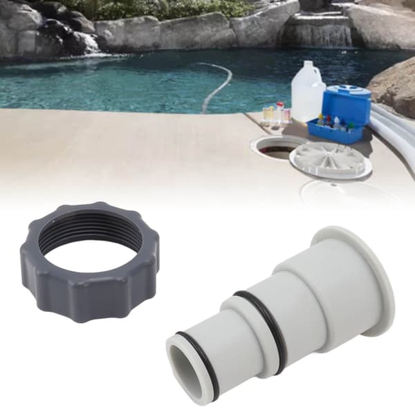 Slangeforbindelse til pool, let slangeadapter, holdbar forbindelse, slangestempel til rengøring