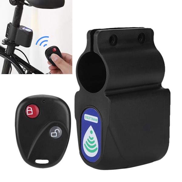 Stöldskydd Cykellås Säkerhetslås Trådlös Fjärrkontroll Cykelalarm