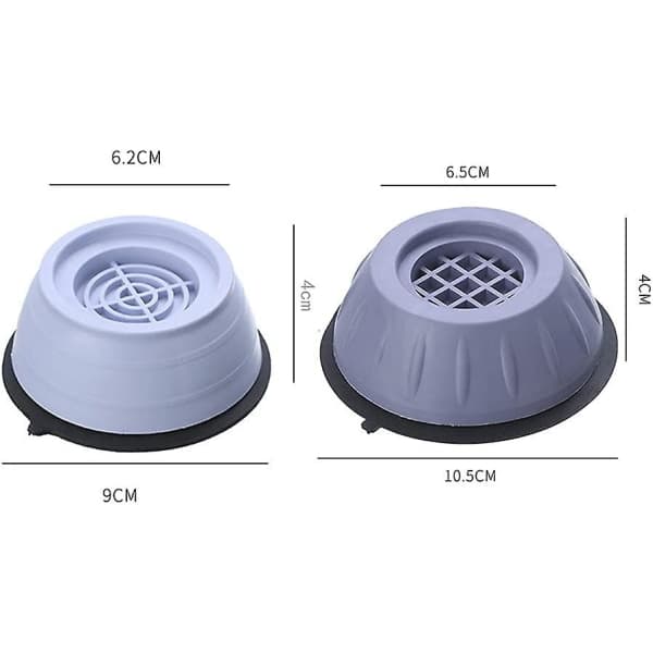 Vaskemaskine støddæmpere, 4 stk buffer, universal stabilisator fødder (trompet)