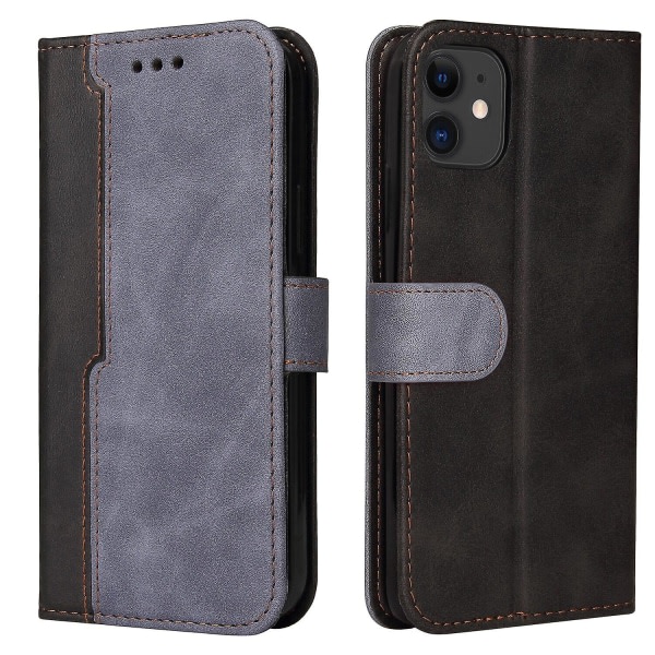 Case For Iphone 12 Mini Cover Skyddande Pu Läder Plånbok Flip Case Med Kortpladser Stativ Magnetstængning - Röd C3 A
