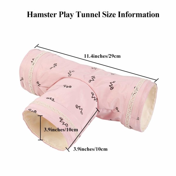 Hopfällbar hamster Lektunnel Small Animal Hideaway Pet Toy