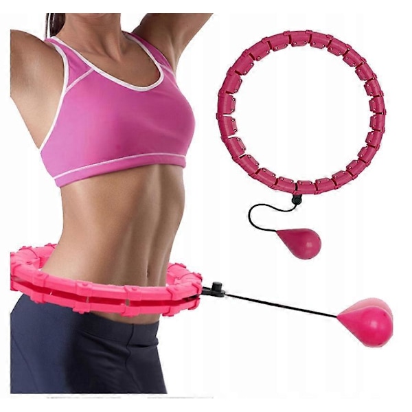 Hula Hoop Med Bollar Ring 120 Cm Rosa