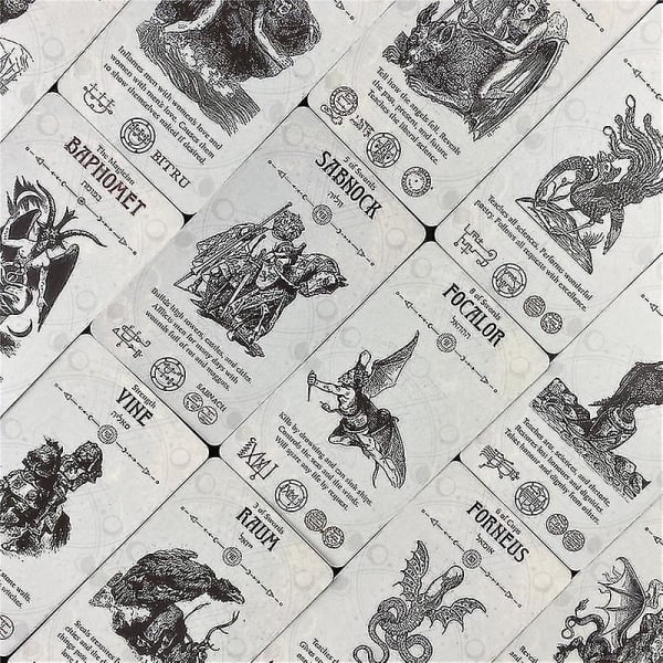 Ockulta Tarot Divination Set Deck Oracle Card Familjespel Spela brädspel Solomonic Ancient Magickal Grimoires78st Tt47 zdq