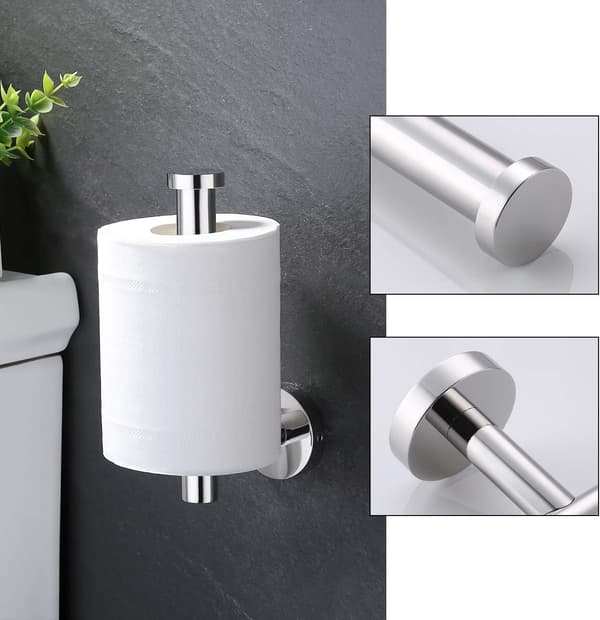 Krom Håndklæde- og Toiletpapirholder Sæt Badeværelsestilbehør S