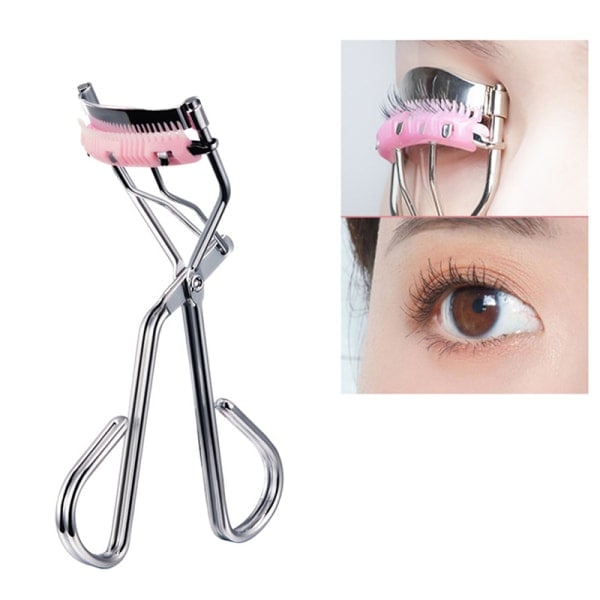 1 stk. øjenvippebukker med indbygget kam - Øjenvippebukker Eye Beauty Silver onesize