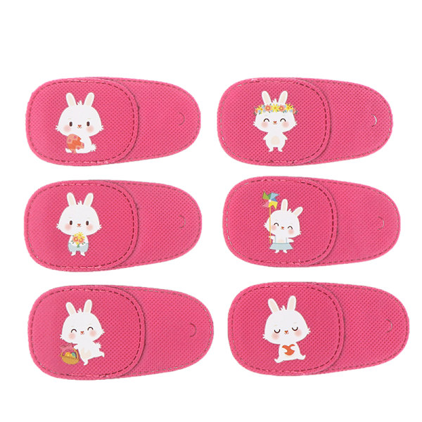 6 stk Amblyopia øyelapp for briller barn voksne late øyelapp Rabbit Left Eye