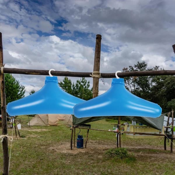 Inflatable - clothes hanger - 5 - pieces - hanger - travel hangers - inflatable - foldable - space-saving - with - travel - camping
