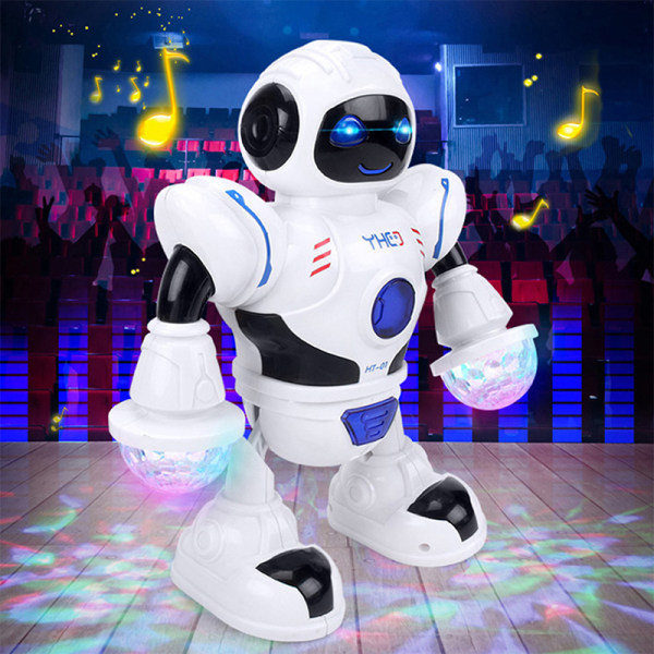 Leksaker för pojkar Robot Barn Toddler Robot 2 3 4 5 6 7 8 9 år gammal Vit one size