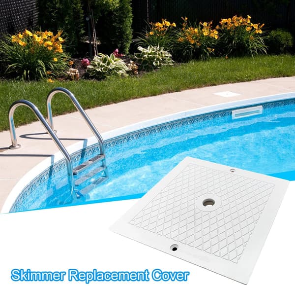 Square Replacement Lid, Protects Against Debris, For Automatic Skimmers, Heavy Duty Design, Easy Installation, Long-Lasting Protection For Your