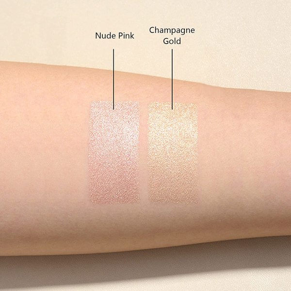 Shimmer Glitter Highlight Contouring Palette Natural Nude Shiny