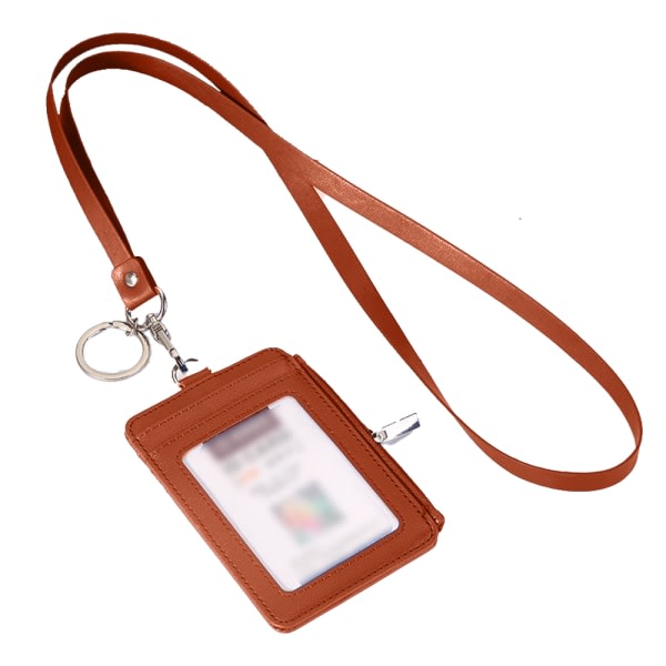 Modebrickahållare med snodd, sot plånbok för ID-bricka CDQ