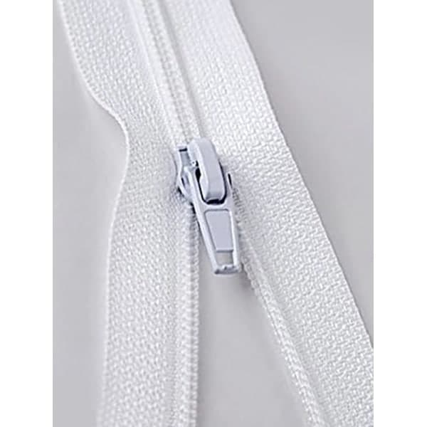 Nylon Glidelås for Syprosjekter 20 Glidelåser (Hvite)