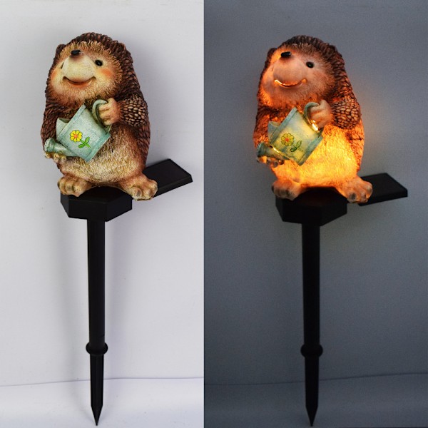 Aurinkokennovalaisin Ulkokoriste, Aurinko LED Siili Upotetut Valot, Koristeellinen Valaistus Puutarhaan, Terassille, Nurmikolle, Parvekkeelle - Siili