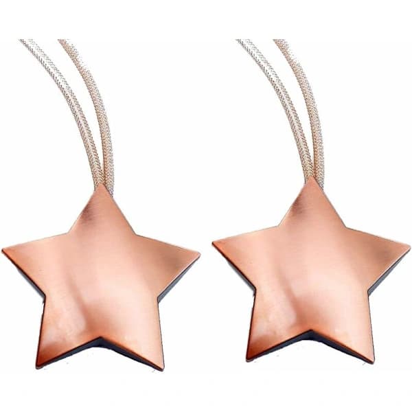 Magnetic Alloy Curtain Tiebacks, 1 Pair, Unique Decorative Tiebacks, Curtain Bands