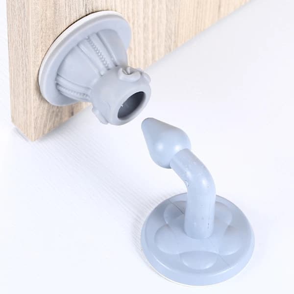 Diamond-shaped silicone door stop upgrade punch-free improved suction design self-adhesive door stop windproof
