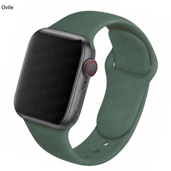 Silikoninen ranneke Apple Watchille, 44mm 40mm 38mm 42mm Correa Iwatch Series Se 6 5 4 3 Ranneke Apple Watch Series 7 45mm 41mm Vintage Rose 42 44 45 mm S-M Vintage Rose