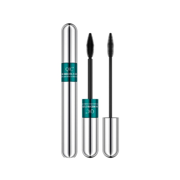 4d Silkefiber Øjenvippe Sort Dobbelt Hoved Mascara 1 1