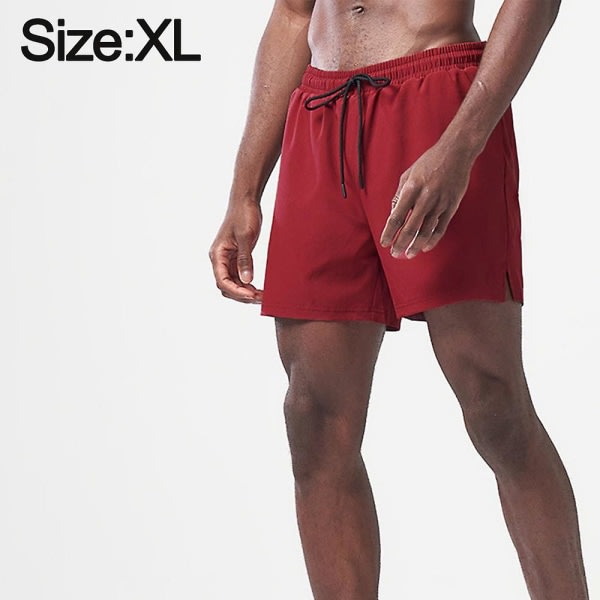 Röda Shorts Fitness Löpträningsbyxor XL zdq