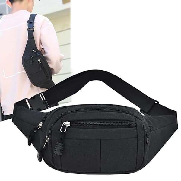 Smooth Comfortable Waist Bag Mobile Phone Bag Shoulder Bag Light Grey light grey ljusgrå