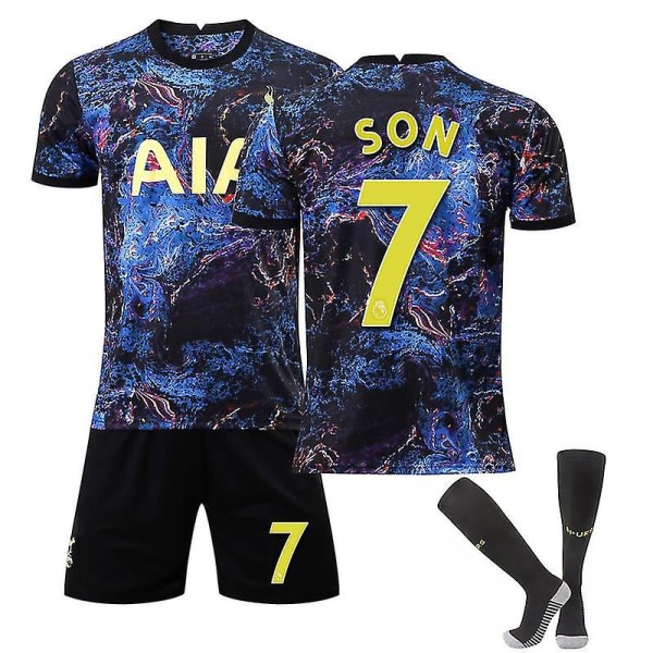 Son #7 trøye Tottenham Hotspur 2122 Fotball T-skjorter Jersey Set zV 26 zdq