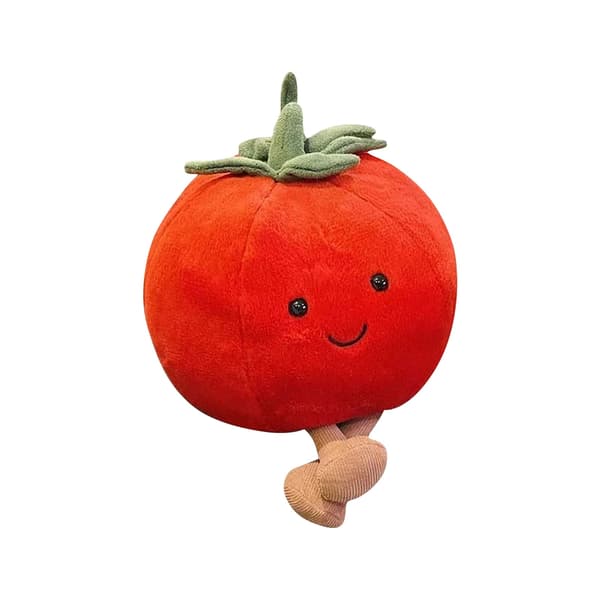 Jellycat Vivacious Vegetable Tomat Stoffdyr, 18 cm | Grøntsagsbamse | God Gaveidé