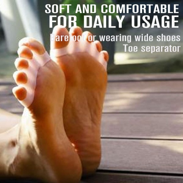 Valgus Toe Spacer [6x], Parannettu Silikoni, BPA, Pehmeä Geeli Silikoni CDQ