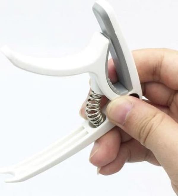 Guitar Capodaster - Capo - Guitar - Elektrisk - Akustisk - Plastik - Hvid