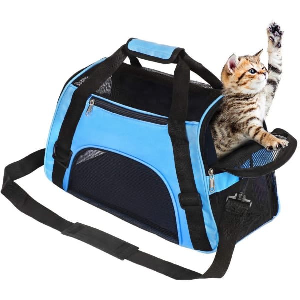 CDQ Cat Carrier Mjuksidig Airline Godkjent Pet Carrier Bag, Pet