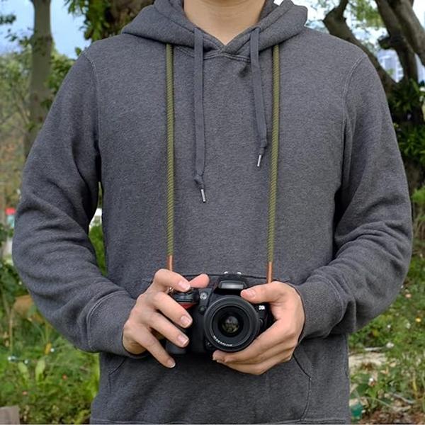 100cm - Camera Strap - Soft - Cotton Camera Strap - Neck Strap - Camera - Camera Accessories - Mirrorless - Cameras - System Cameras - Army Green