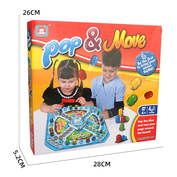 Hasbro Gaming Trouble Brädspel för barn från 5 år och uppåt, 2-4 spelare (FMY)
