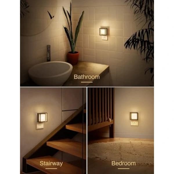 DORESshop LED Night Light, Lamps Plug 2-pack, Soft White