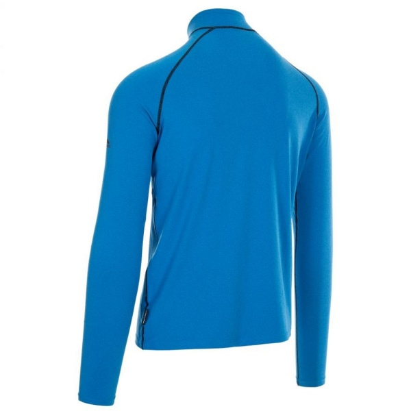Trespass Herre Arlo Langærmet Hurtigtørrende Aktiv Top XXS Bright Bright Blue XXS zdq