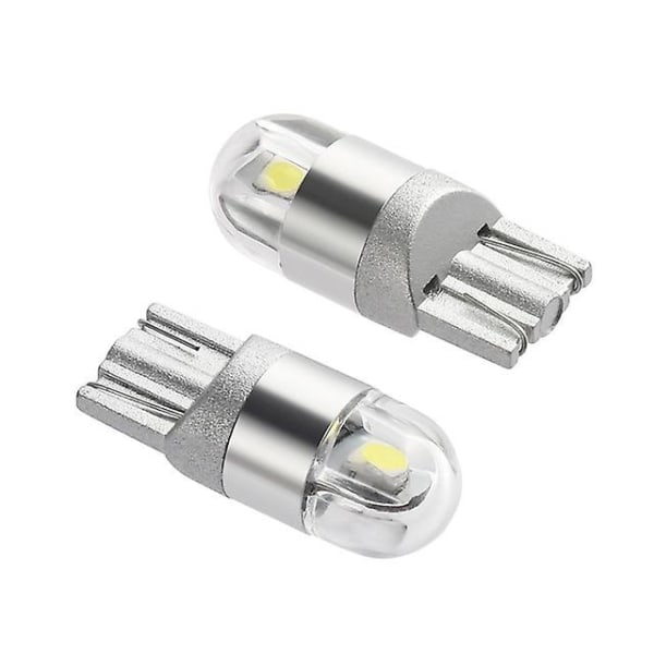 10 kpl Valkoinen T10 3030 2smd Led-polttimot Lamppu Kirkas Led-sivumerkkivalot Valkoinen valo